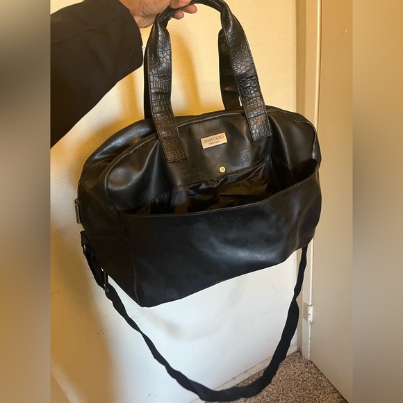 Jimmy Choo Black Leather Duffle